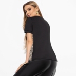 Футболка Стильное сочетание. Состав: 65% п/э, 30% вискоза, 5% стрейч