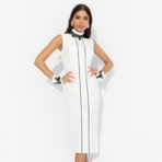 Платье-футляр Поцелуй удачи (queen, с манжетами). Состав: 95% п/э, 5% эластан