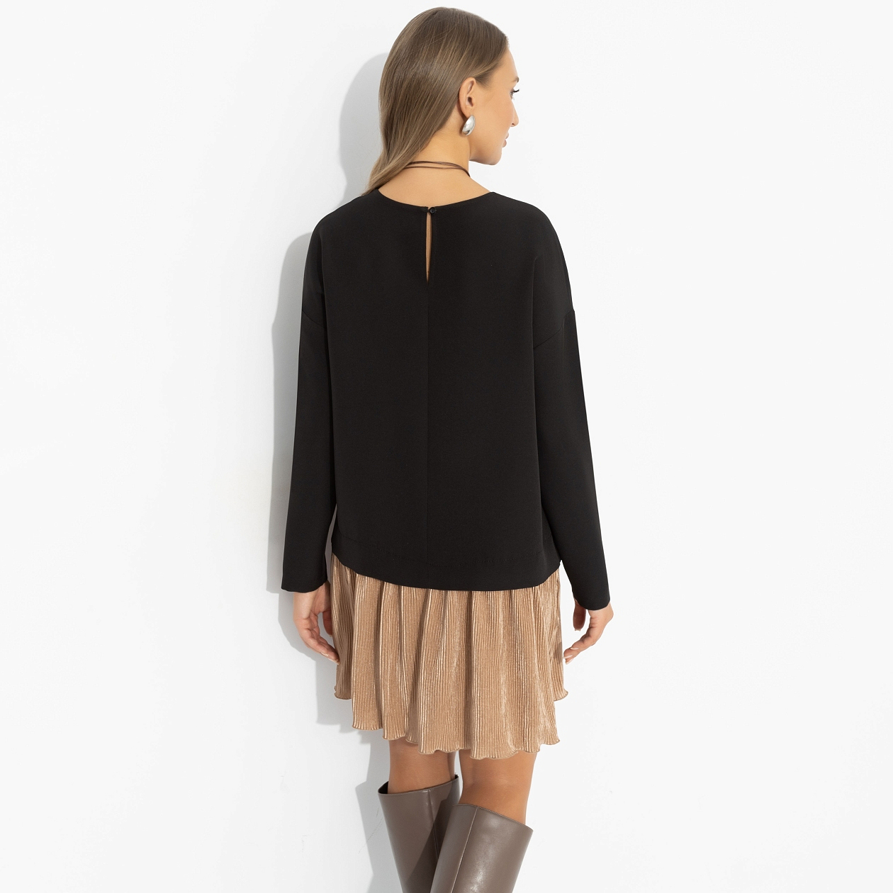 Платье Искушение красотой (стильная). Состав: 60% полиэстер, 37% вискоза, 3% спандекс