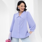 Блуза Дари любовь (сирень). Состав: 65% п/э, 30% вискоза, 5% эластан