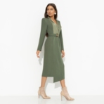 Платье Простая магия элегантности (с поясом). Состав: 95% полиэстер, 5% эластан