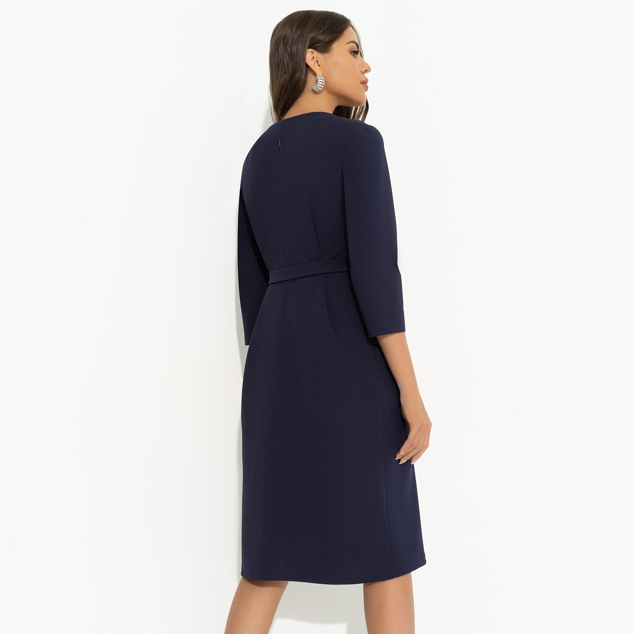 Платье Игра на повышение (синий). Состав: 95% полиэстер, 5% эластан