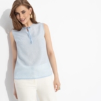 Блуза Легкое настроение (горох). Состав: 95% п/э, 5% спандекс