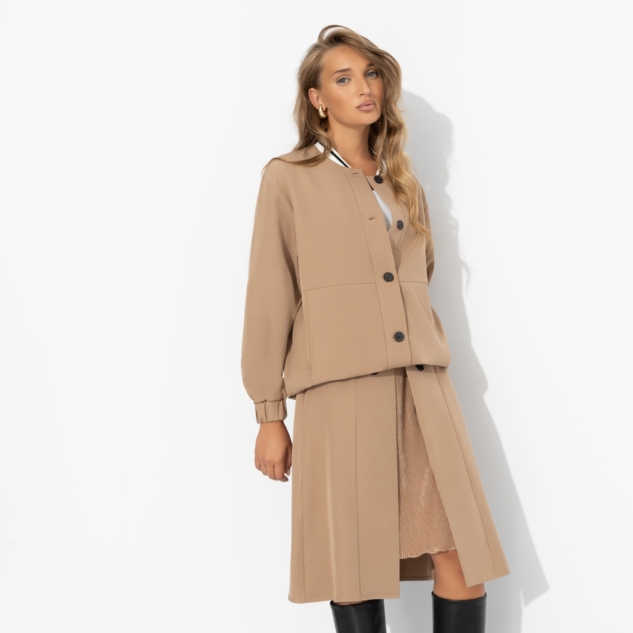 Бомбер Любуйся мной (бежевый) 