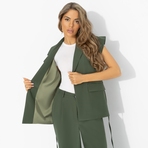 Слишком модно (зелёный). Состав: 60% полиэстер, 37% вискоза, 3% спандекс