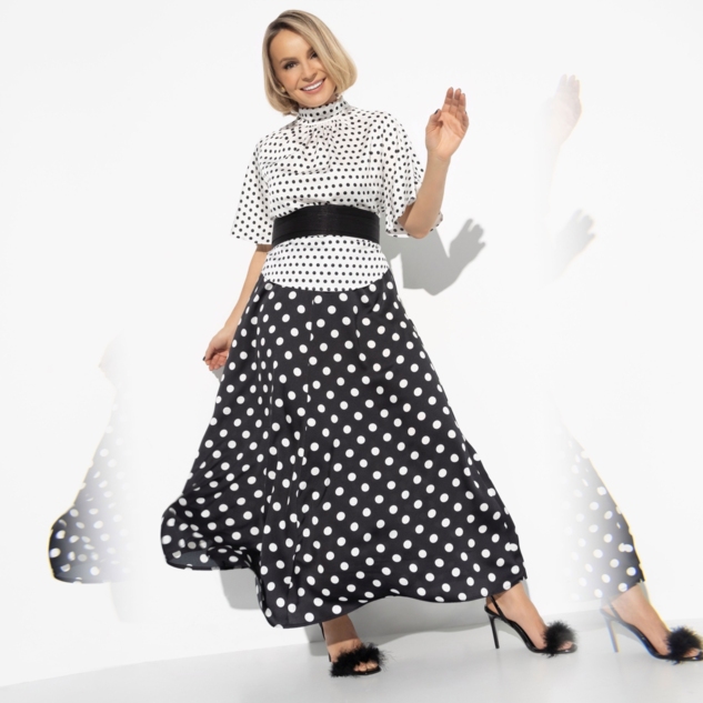 Комплект с юбкой Восторг очарования (леди, 2 в 1, с поясом) 