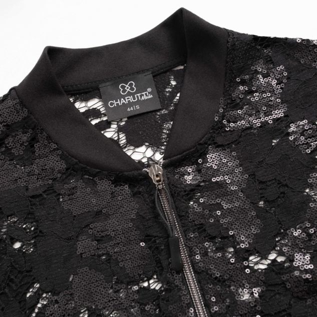 Бомбер Секрет смелости (чёрный) 