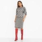 Костюм с юбкой Ваш ход! (2 в 1, мокрый асфальт). Состав: 80% п/э, 20% вискоза