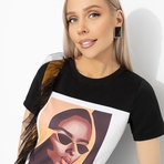 Футболка Уверенно моя. Состав: 65% полиэстер, 30% вискоза, 5% стрейч