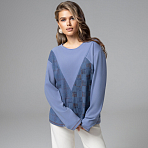 Лонгслив Стиль вне закона (голубой). Состав: 95% п/э, 5% спандекс