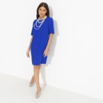 Платье Виртуальные будни (blue). Состав: 60% полиэстер, 37% вискоза, 3% спандекс