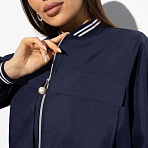 Бомбер Городской вайб (blue). Состав: 50% хлопок, 50% полиэстер