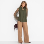 Блуза Вечная привилегия (зелёная). Состав: 98% п/э, 2% спандекс