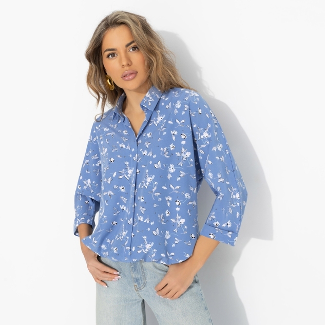 Блуза Твой личный тренд (небесная) 