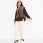 Стиль по-взрослому (браун, нью). Состав: 65% п/э, 30% вискоза, 5% спандекс