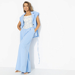 Брюки Легкой походкой (голубые). Состав: 60%  п/э, 37%  вискоза, 3% спандекс