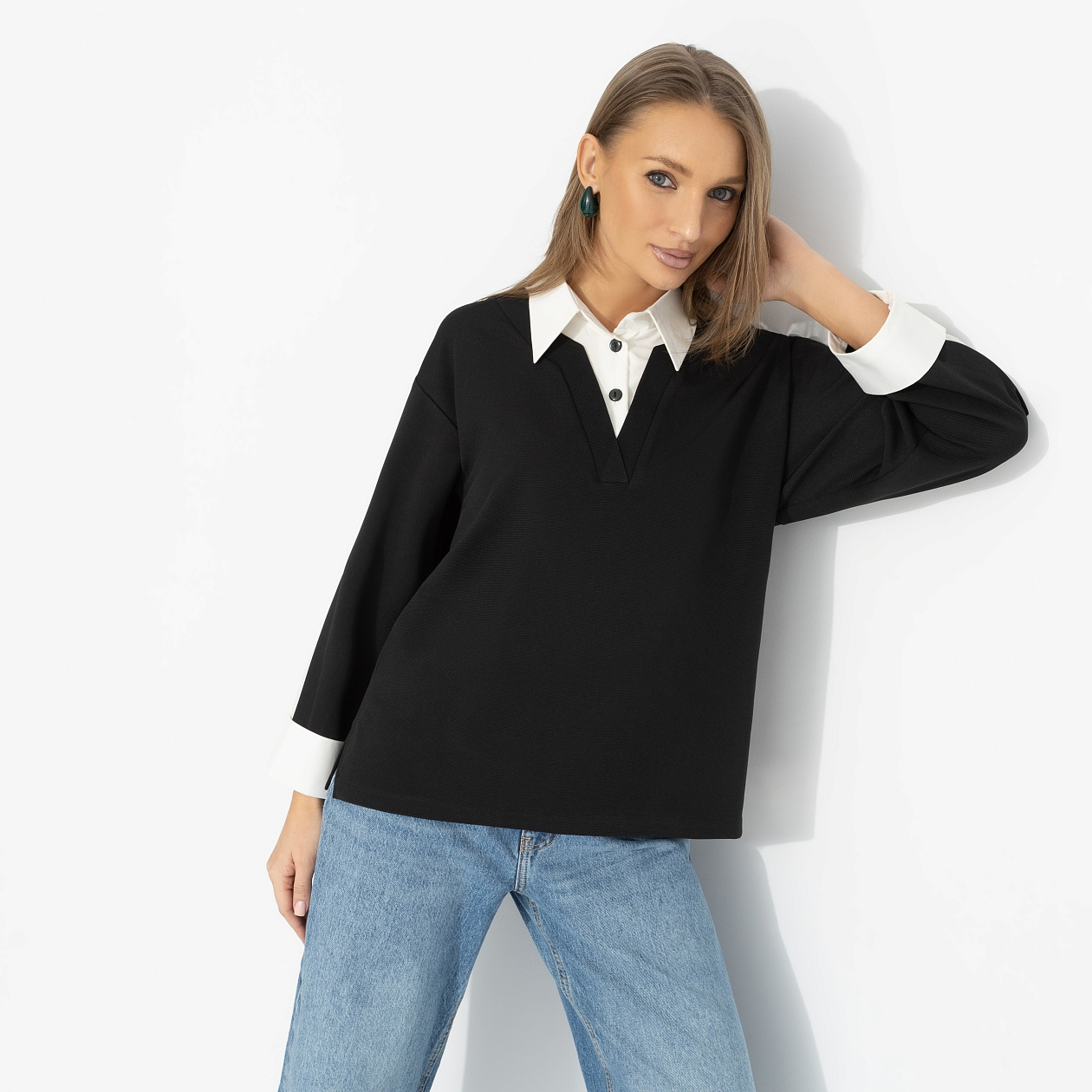 Блуза Легенда в кадре (эталон). Состав: 95% п/э, 5% эластан