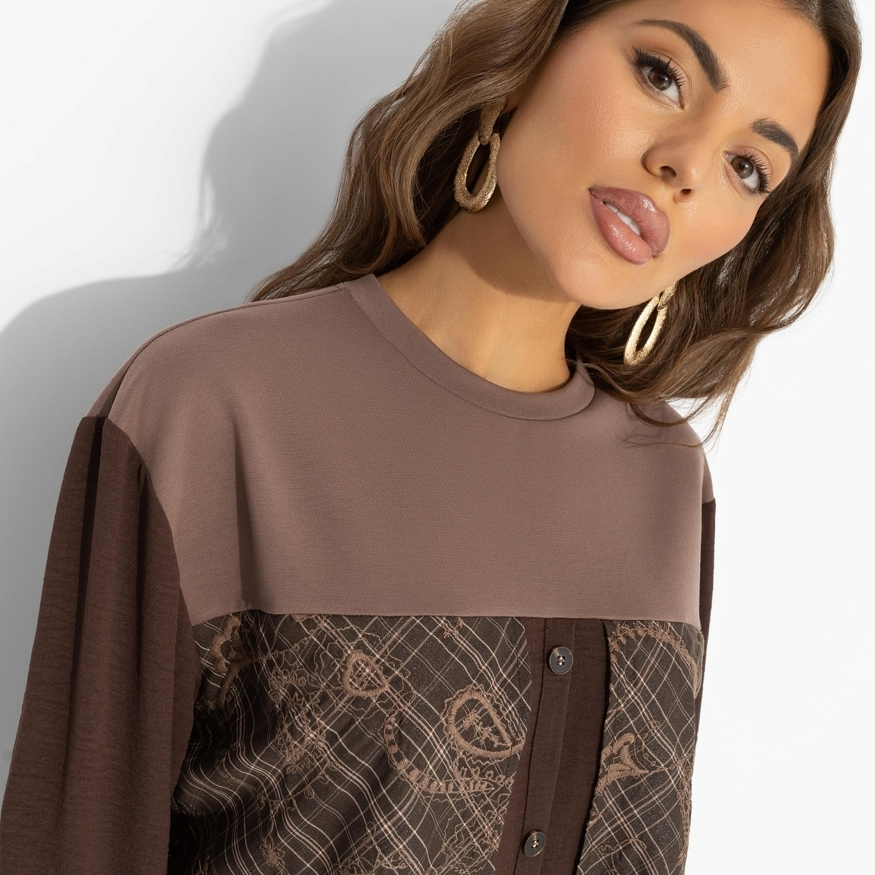 Стиль по-взрослому (браун). Состав: 65% п/э, 30% хлопок, 5% спандекс