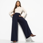 Брюки Легкой походкой (dark blue). Состав: 96% п/э, 4% эластан