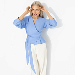 Блуза Восхитительные охваты (голубой рассветный). Состав: 80% вискоза, 20% нейлон