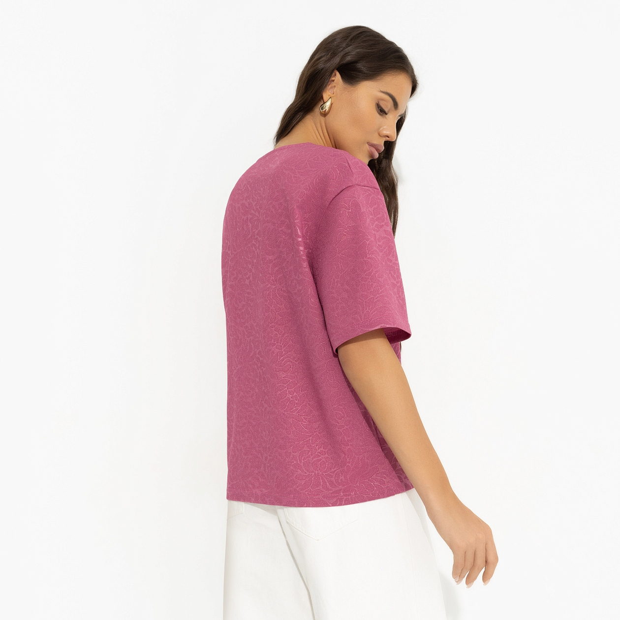 Блуза Позиция лидера (pink). Состав: 95% полиэстер, 5% спандекс