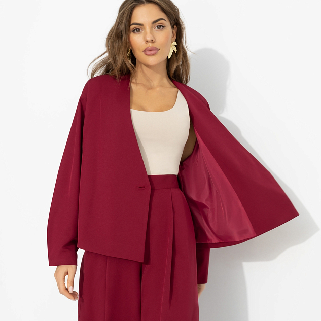 Брючный костюм Стиль говорит (2 в 1, рубин) 