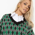 Весьма изящна (green). Состав: 60% полиэстер, 35% вискоза, 5% спандекс