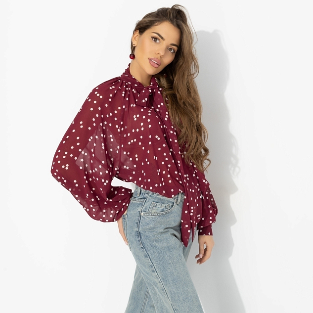 Блуза Привлекаю удачу (бордо) 