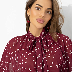 Блуза Привлекаю удачу (бордо). Состав: 100% полиэстер