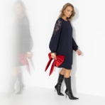 Платье Секрет любви (синее). Состав: 95% п/э, 5% эластан