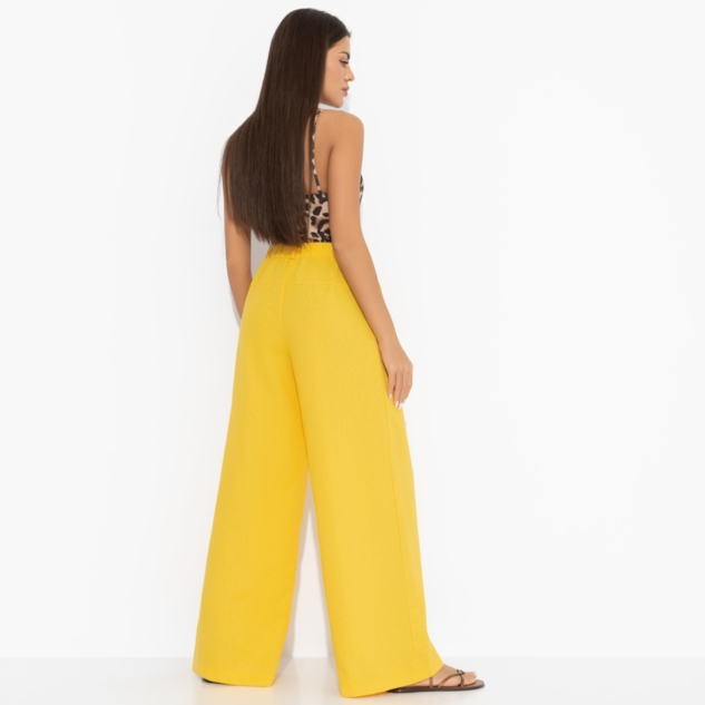 Брюки Легкость льна (желтые) 