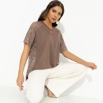 Футболка Гармония без усилий. Состав: 65% полиэстер, 30% вискоза, 5% спандекс