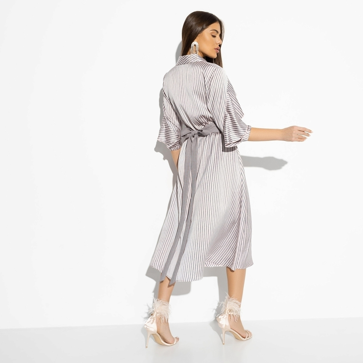 Платье Грация леди (fashion, с поясом). Состав: 100% п/э