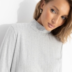 Платье Неотразимый лук (серое). Состав: 75% нейлон, 22% хлопок, 3% спандекс