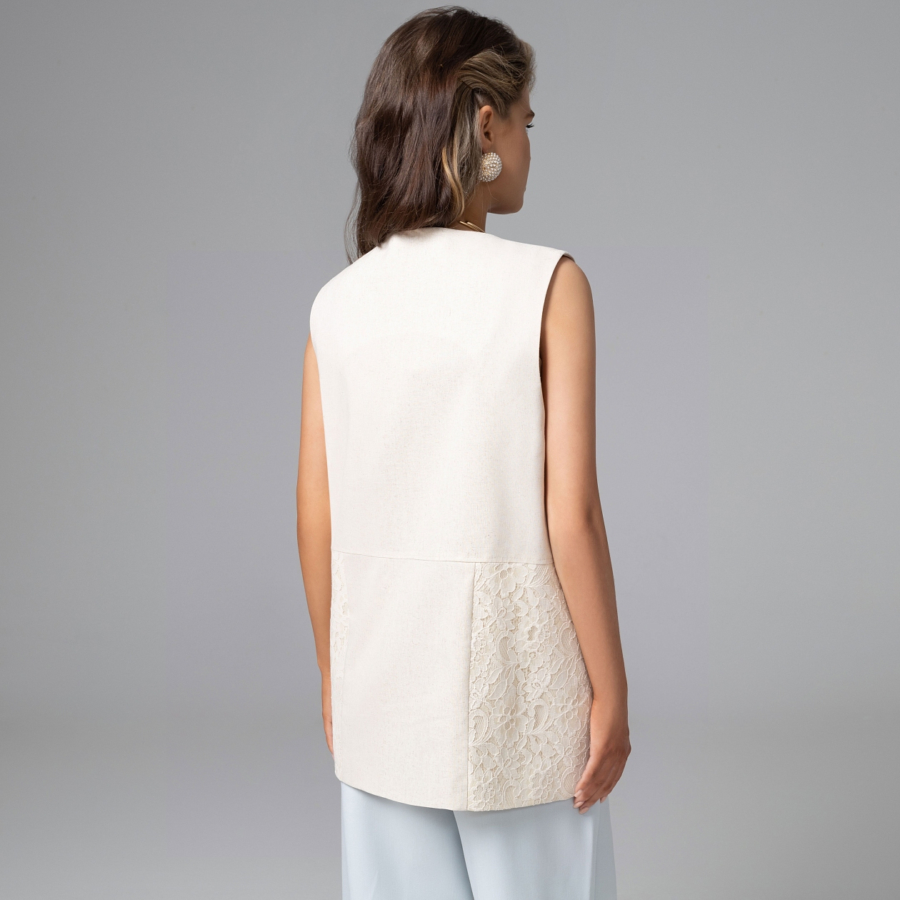 Искусство переговоров (леди). Состав: 40% полиэстер, 27% вискоза, 23% лён, 10% хлопок