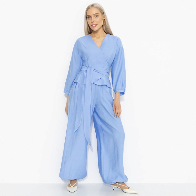 Блуза Восхитительные охваты (голубой рассветный) 