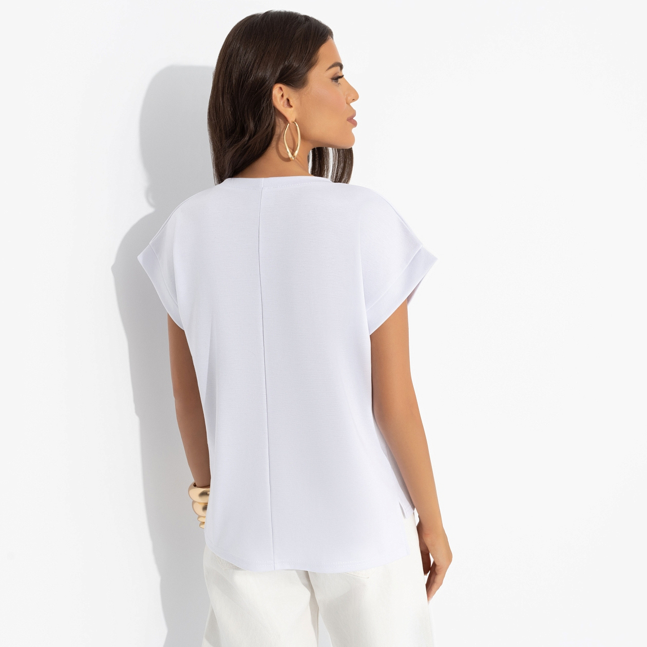 Футболка Оттенок настроения. Состав: 65% п/э, 30% вискоза, 5% стрейч