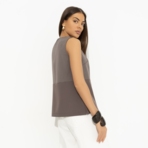 Блуза Кейт Мосс отдыхает (brown). Состав: 96% п/э, 4% эластан