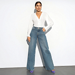 Блуза Стильный диалог (вайт). Состав: 95% п/э, 5% эластан