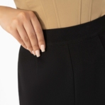 Брюки Модный экстаз (блэк). Состав: 95% полиэстер, 5% эластан