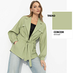 Жакет Чистый стиль (фисташка). Состав: 50% полиэстер, 50% вискоза