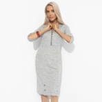 Платье Платье, которое говорит за тебя (серое). Состав: 65% полиэстер, 30% вискоза, 5% эластан