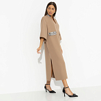 Платье Деловая леди (миндальный). Состав: 95% полиэстер, 5% эластан