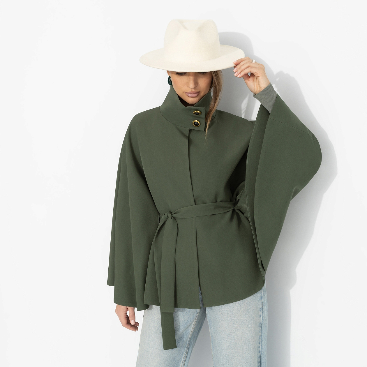 Дикое притяжение (с поясом, хаки). Состав: 95% полиэстер, 5% эластан