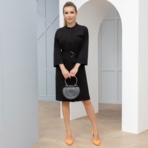 Платье Идеальный фасон (с поясом). Состав: 60% п/э, 37% вискоза, 3% спандекс