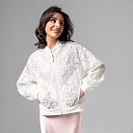 Бомбер Секрет смелости (сияние). Состав: 65% лен, 20% нейлон, 13% п/э, 2% спандекс