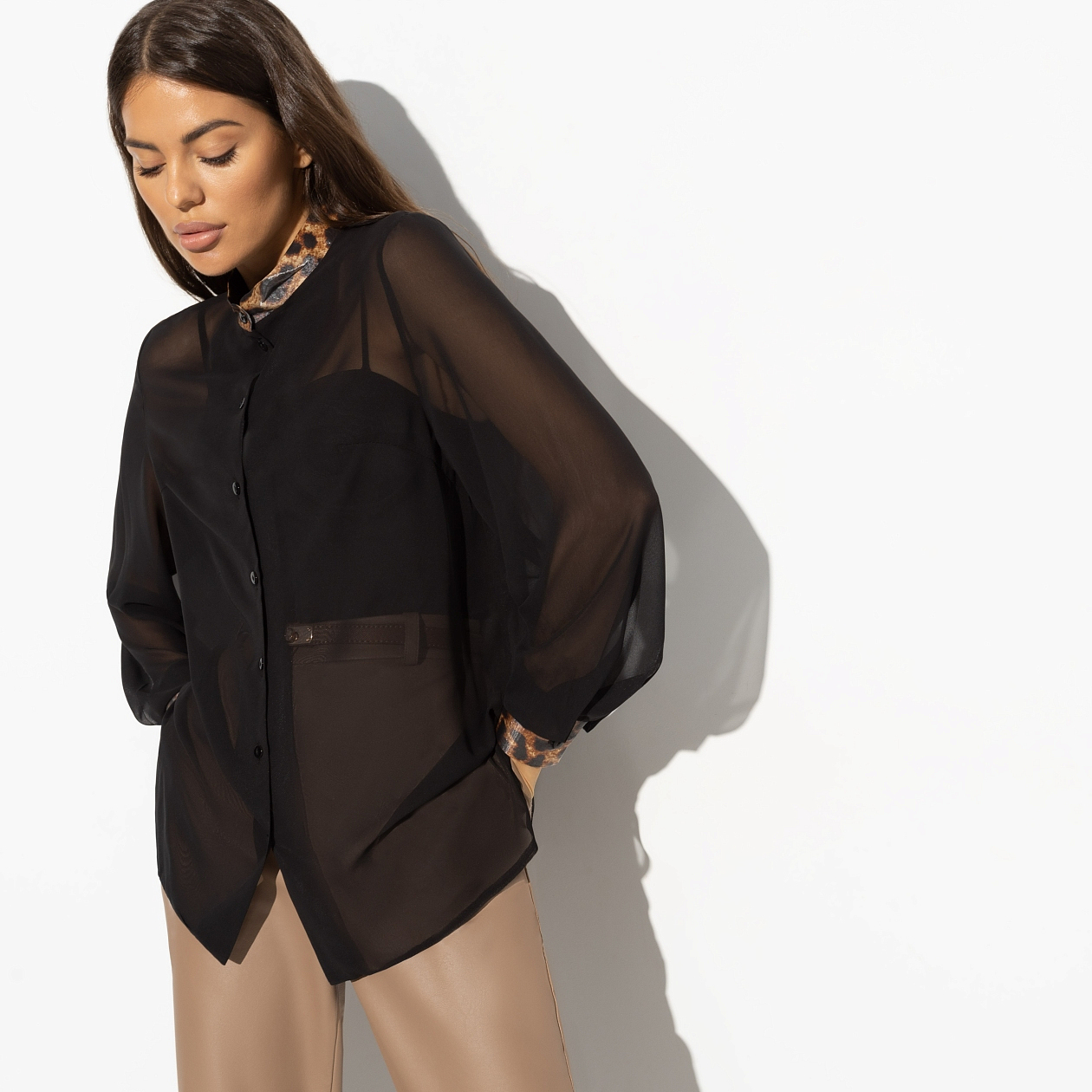 Блуза Модное притяжение. Состав: 100% п/э