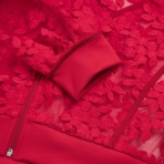 Бомбер Секрет смелости (красный). Состав: 65% хлопок, 20% нейлон, 13% вискоза, 2% спандекс