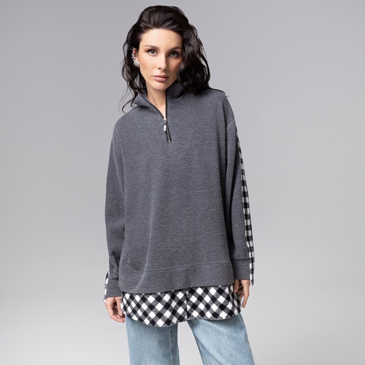 Путешествие начинается (мокрый асфальт). Состав: 65% п/э, 30% вискоза, 5% спандекс