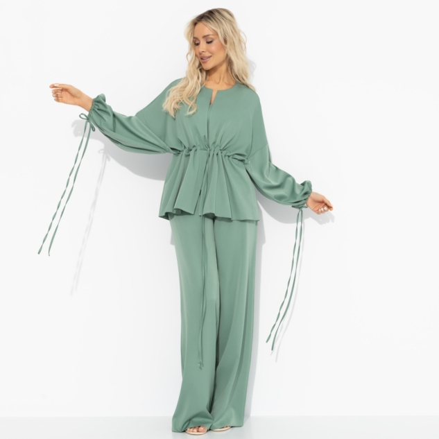 Брючный костюм Приручённый шик (3 в 1, мятный) 